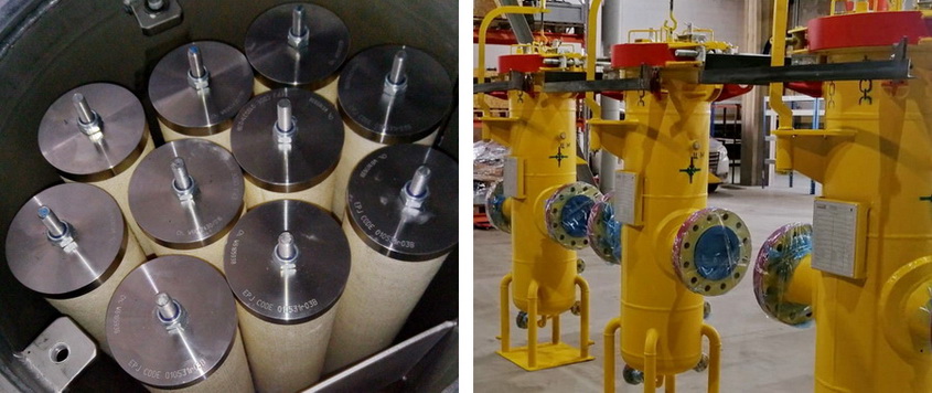 Фильтрующеее оборудование для сверхтонкой очистки газового топлива